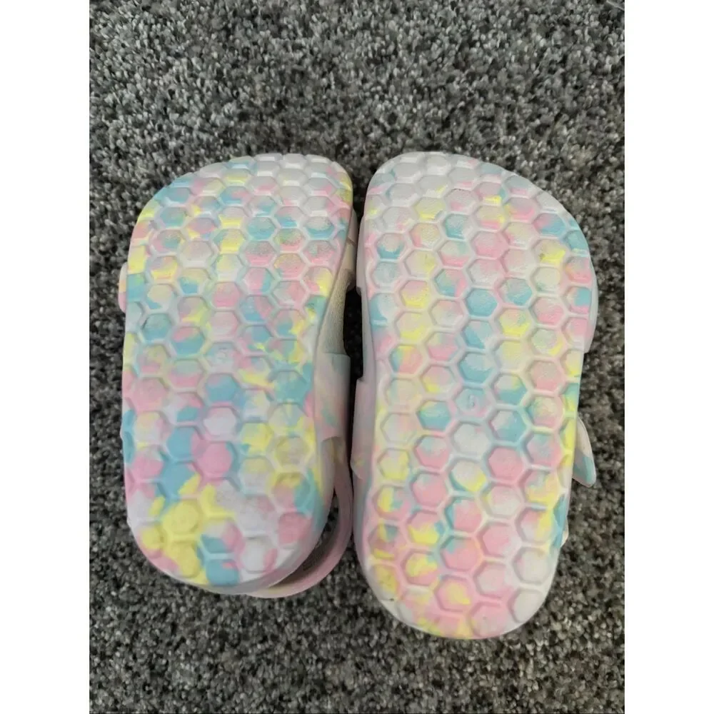 ❤️Cat & Jack Pastel Tie Dye Toddler Sandals Sz5